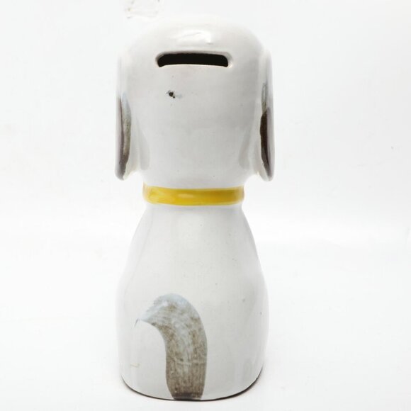 Vintage Hand Painted Ceramic Snoopy Coin Bank Peanuts Dog Dan Brechner DeeBeebo - Picture 3 of 10